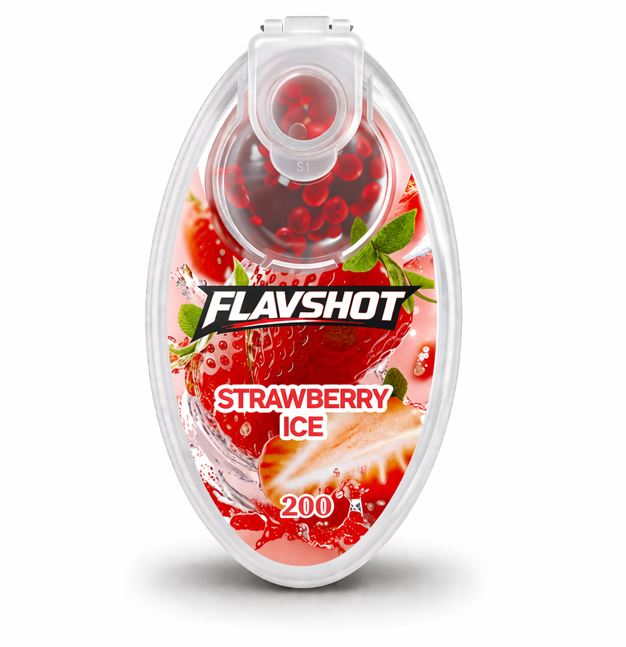Flavshot 200 Strawberry Ice Klikballetjes | Smaakcapsules