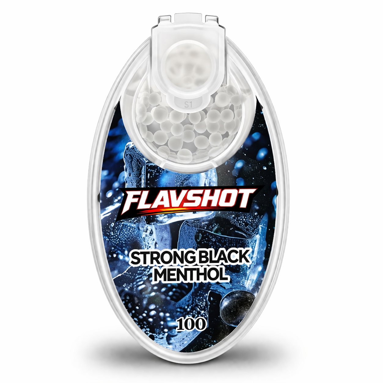 Flavshot Strong Black Menthol 100 | Klikballetjes Sigaretten
